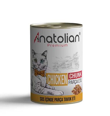 Anatolian Premium Adult Chicken Tavuklu Yetişkin Kedi Konserve 400 G