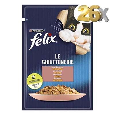 Felix Pouch Somonlu Yetişkin Kedi Konservesi 85 gr x 26