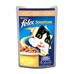 Felix - Felix Sensations Somonlu ve Karidesli Yetişkin Kedi Konservesi 85 Gr