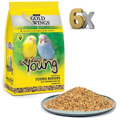 Gold Wings Classic Yavru Muhabbet Kuşu Yemi 400 gr 6 Adet