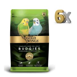 Gold Wings Premium - Gold Wings Premium Muhabbet Kuşu Yemi 1 kg 6 Adet