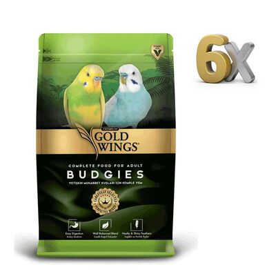 Gold Wings Premium Muhabbet Kuşu Yemi 1 kg 6 Adet