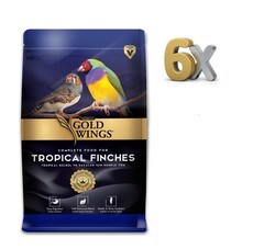 Gold Wings Premium - Gold Wings Premium Tropical Finches Bülbül Yemi 1 kg 6 Adet