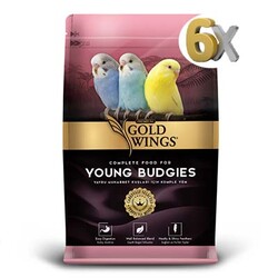 Gold Wings Premium - Gold Wings Premium Yavru Muhabbet Kuşu Yemi 1 kg 6 Adet