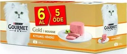 Gourmet Gold - Gourmet Gold Kıyılmış Hindi Etli Yetişkin Kedi Konservesi 85 gr ( 6 Al 5 Öde )