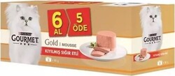 Gourmet Gold - Gourmet Gold Kıyılmış Sığır Etli Yetişkin Kedi Konservesi 85 gr (6 Al 5 Öde )