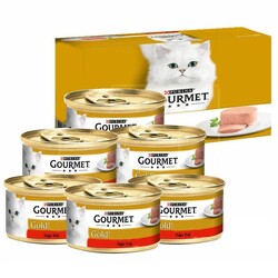 Gourmet Gold - Gourmet Gold Kıyılmış Sığır Etli Yetişkin Kedi Konservesi 85 gr (6 Al 5 Öde )