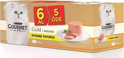 Gourmet Gold Kıyılmış Tavuklu Yetişkin Kedi Konservesi 85 gr ( 6 Al 5 Öde )