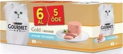 Gourmet Gold - Gourmet Gold Kıyılmış Ton Balıklı Yetişkin Kedi Konservesi 85 gr ( 6 Al 5 Öde )