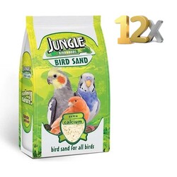 Jungle - Jungle Kalsiyumlu Kuş Kumu 250 gr 12 Adet