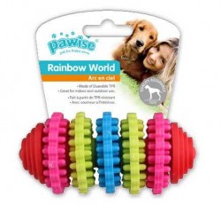 Pawise - Pawise Rainbow World Dişli Termoplastik Köpek Oyuncağı 11 Cm