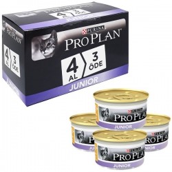 Pro Plan - Pro Plan Junior Tavuklu Yavru Kedi Konservesi 85 Gr 4 Al 3 Öde