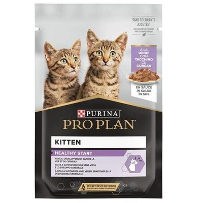 Pro Plan Kitten Pouch Sos İçinde Hindili Yavru Kedi Konservesi 85 gr