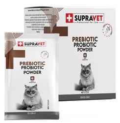 supravet - Supravet Bağışıklık Güçlendirici Kediler için Toz Probiyotik ve Prebiyotik Takviyesi 1.5 GR.